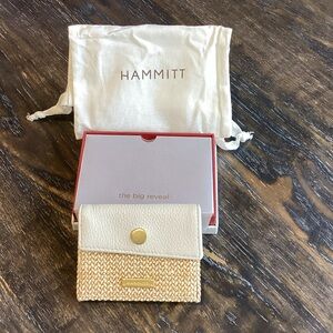 Hammitt Montana Pocket Calla with Raffia and Lily White Leather NWT